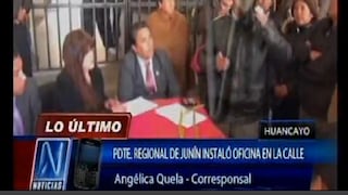 Presidente Regional de Junín instaló oficina en la calle 