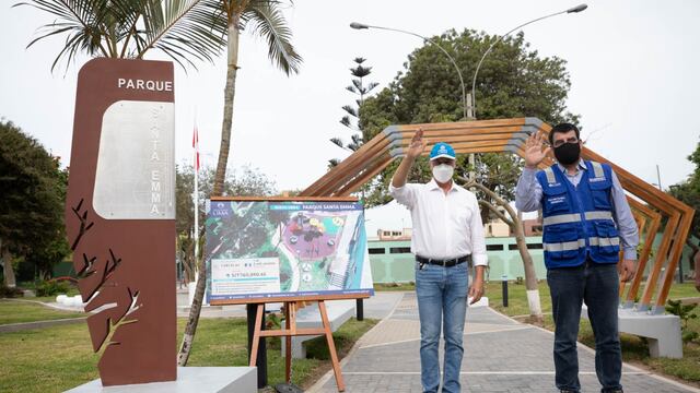 MML entrega parque Santa Emma totalmente remodelado en el Cercado de Lima