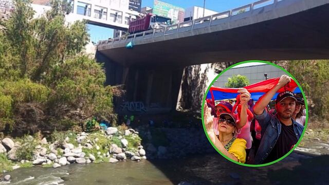 Venezolanos limpian río en Arequipa para agradecer hospitalidad (VIDEO)