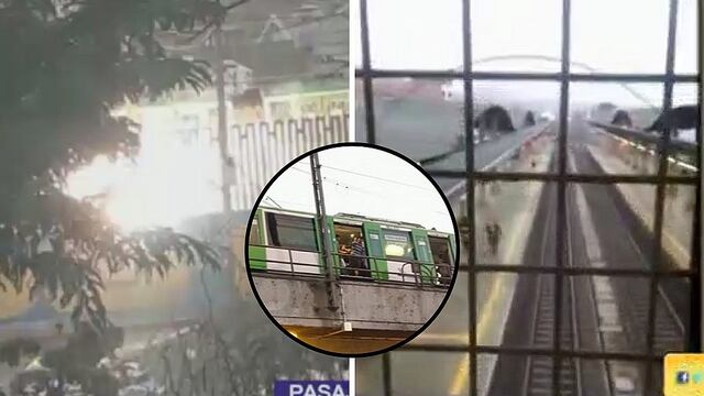 Explosión se registró en estación Villa María del Metro de Lima (VIDEOS)