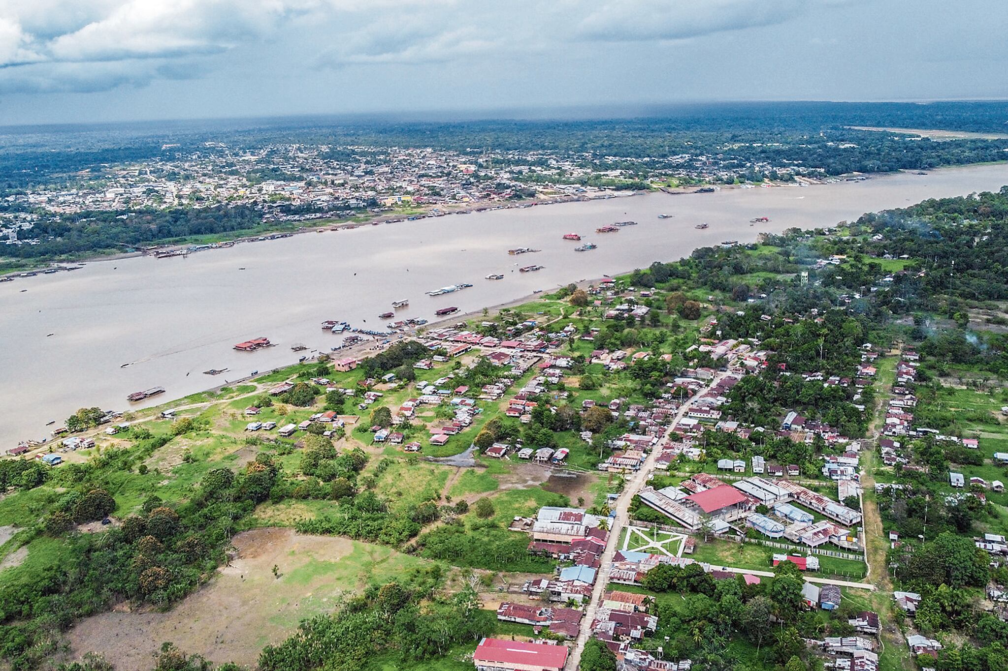 Colombia busca que Perú favorezca a Leticia con las aguas del río Amazonas. (Photo by Santiago RUIZ / AFP)
