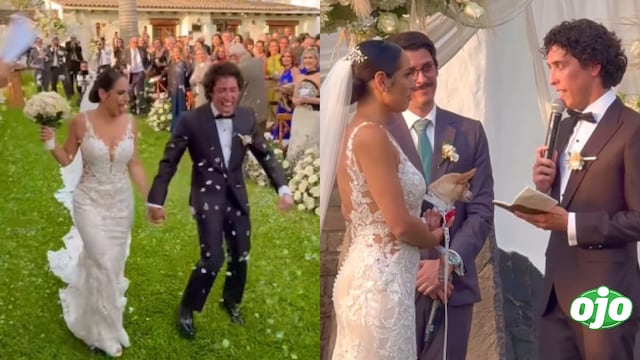 Mateo Garrido Lecca y Verónica Álvarez dan el “sí” en una conmovedora boda 