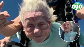 Mujer de 104 años que cumplió el sueño de lanzarse en paracaídas falleció en su hogar en EE.UU. 