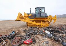 Magdalena del Mar: destruyen más de 20 motocicletas intervenidas