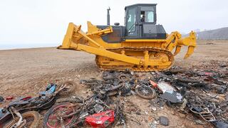 Magdalena del Mar: destruyen más de 20 motocicletas intervenidas