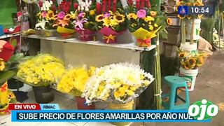 Año Nuevo: así se vive la venta de flores amarillas para la suerte en el mercado del Rímac | VIDEO 
