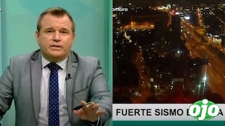 Conductor de TV Perú mantuvo la calma y su invitado se retiró en pleno temblor │VIDEO
