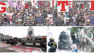 ¡Comerciantes preocupados! Movilizaciones simultaneas en el Centro de Lima generan pérdidas