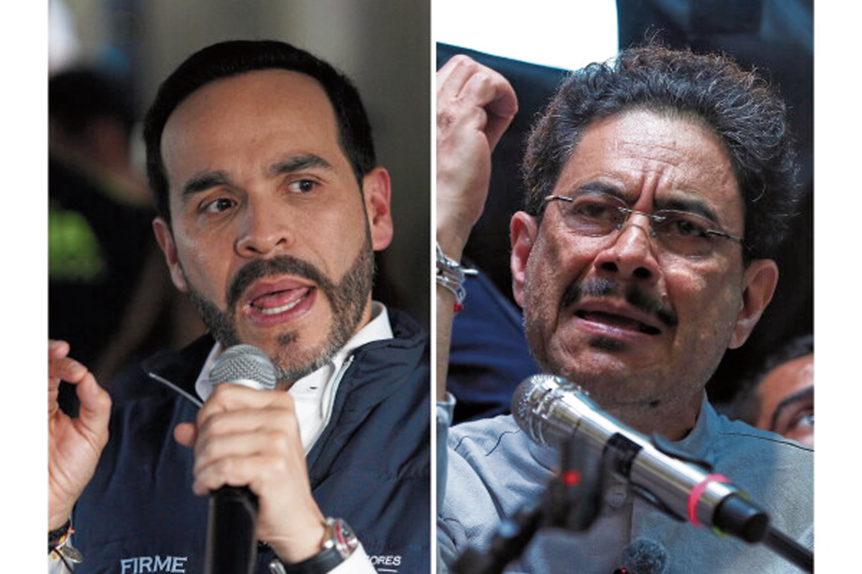 Candidatos de la ultraderecha Abelardo de la Espriella (Defensores de la Patria) y de la izquierda Iván Cepeda (Pacto Histórico) son polos opuestos.