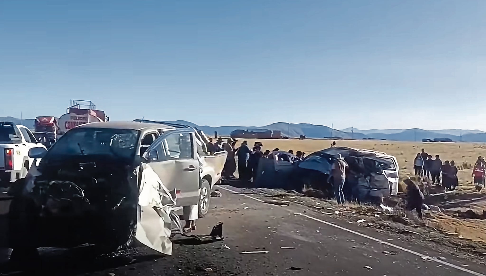 Accidente ocurrió en vía que une a las ciudades de Azángaro y Juliaca, en el departamento de Puno.