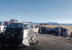 Cinco mueren en violento choque en la carretera que une Azángaro y Juliaca
