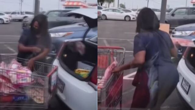 Se hace viral el video de una mujer robando más de 2 mil de dólares en carne de supermercado