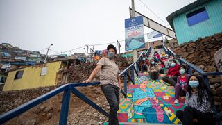 Pinta Lima: escaleras lucen coloridas para el bicentenario en Ate, Comas y San Juan de Lurigancho