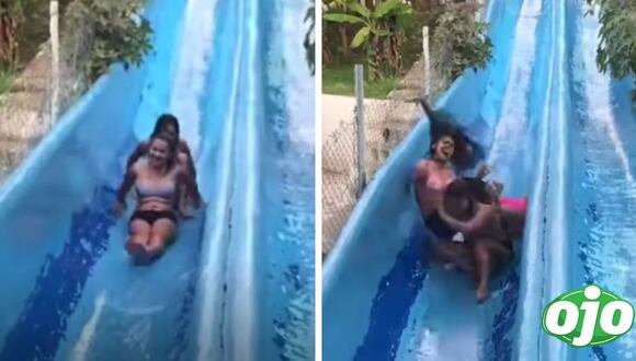 Ojo - Foto en el tobogán termina en accidente