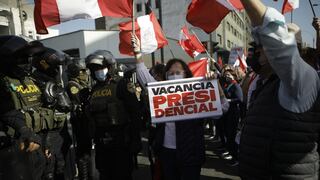 Cercado de Lima: manifestantes marchan contra el presidente Pedro Castillo | FOTOS