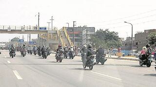 Motociclistas protestan por restricción en las principales vías de la ciudad 
