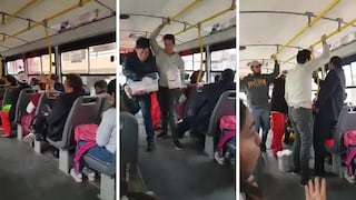 Extranjeros increpan a peruano que rechazó su presencia dentro de bus (VIDEO)