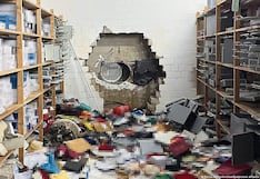 Abren forado en banco en robo de película y cargan 30 millones de euros