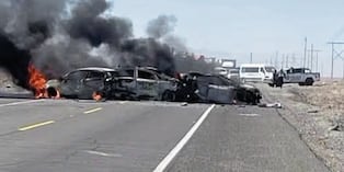 Terrible accidente ocurrió en el kilómetro 930 de la carretera Panamericana Sur, en Arequipa.
