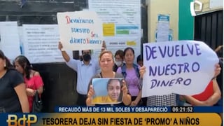 Madres denuncian que tesorera se fugó con S/13 mil y dejó sin fiesta de promoción a estudiantes de primaria | VIDEO
