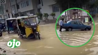 Persistentes lloviznas inundan calles de Tumbes