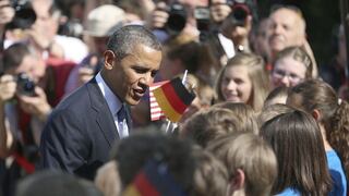 Canciller alemana da grata bienvenida a Barack Obama