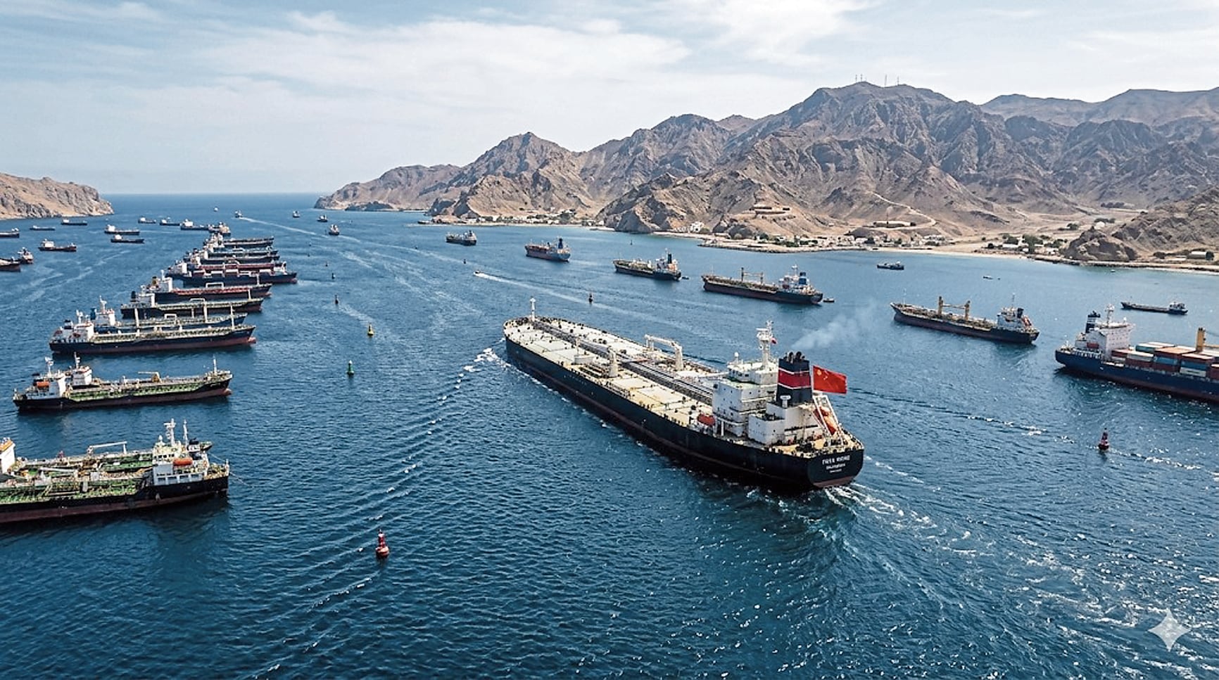 El estrecho de Ormuz es clave para el comercio mundial del petróleo.