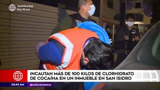 San Isidro: Policía interviene a dos peruanos y dos extranjeros con más de 85 kilos de cocaína 