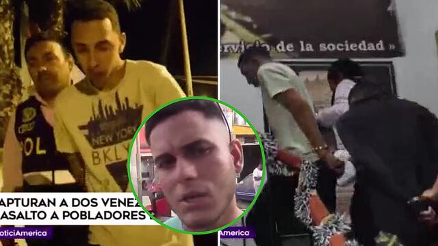 Venezolanos capturan y entregan a compatriotas acusados de robar a vecinos de Chosica (VIDEO)
