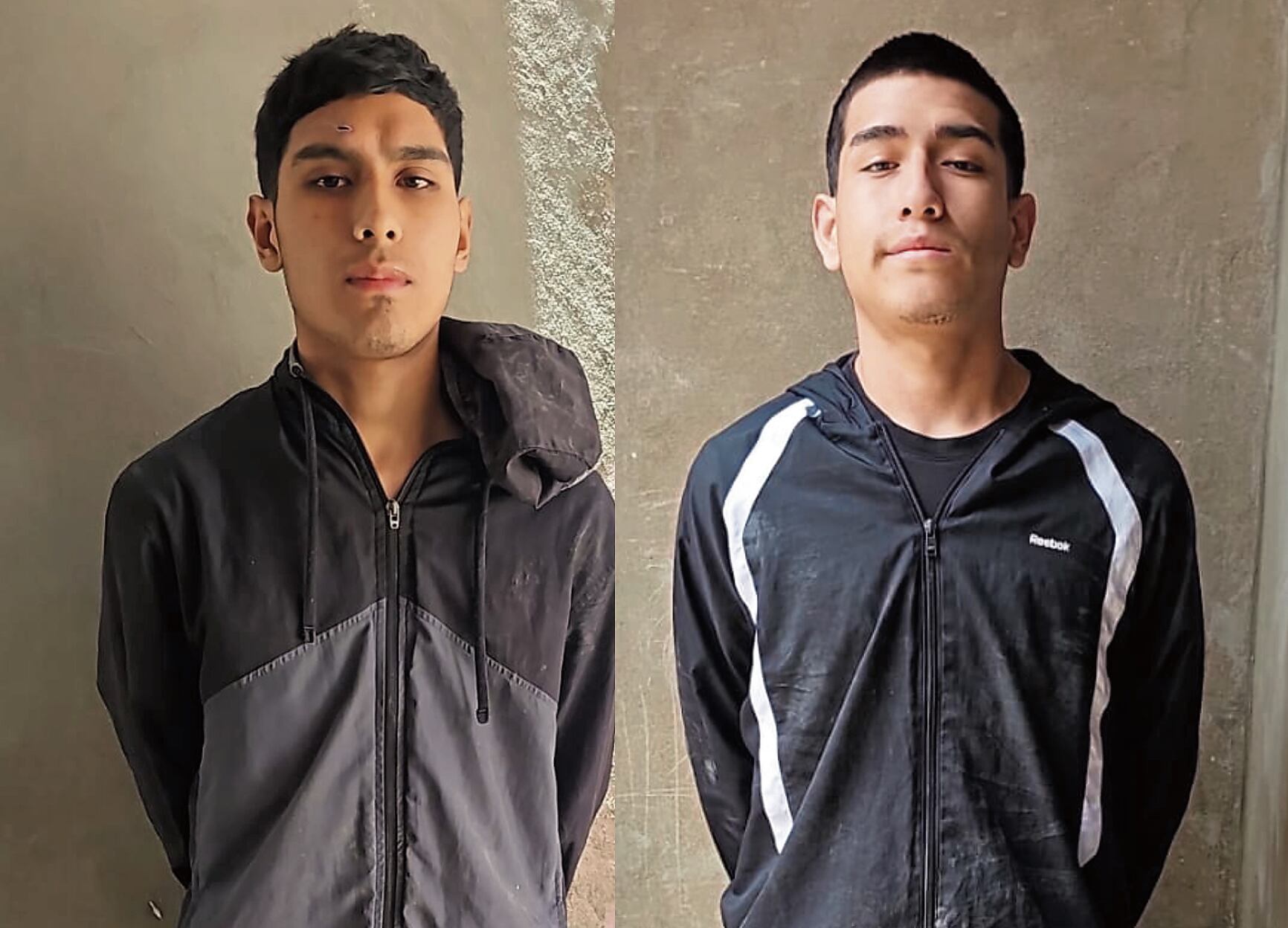 Gabriel Morales Aguirre (19) "Diablo" y Luis Oreste Fernández Bravo (21) "Chavo", intervenidos.