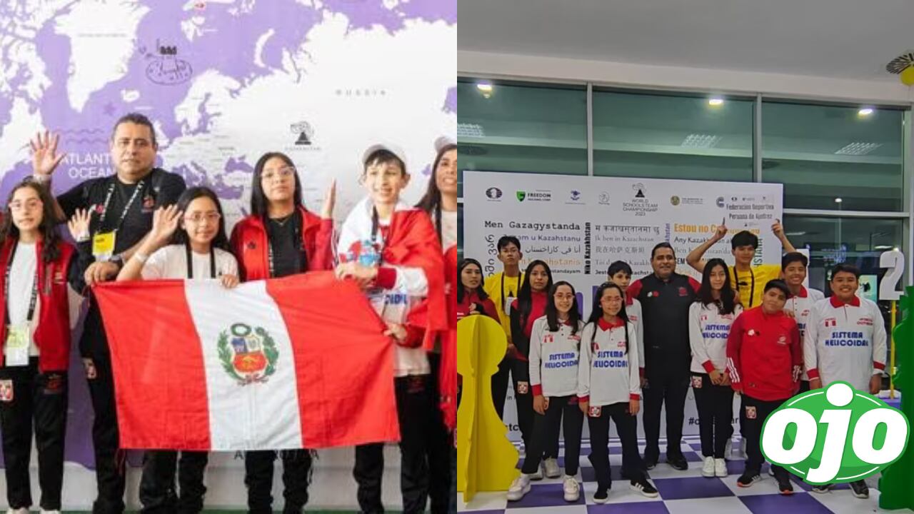Dos escolares peruanas triunfan en mundial de ajedrez y ganan medallas de oro y plata.