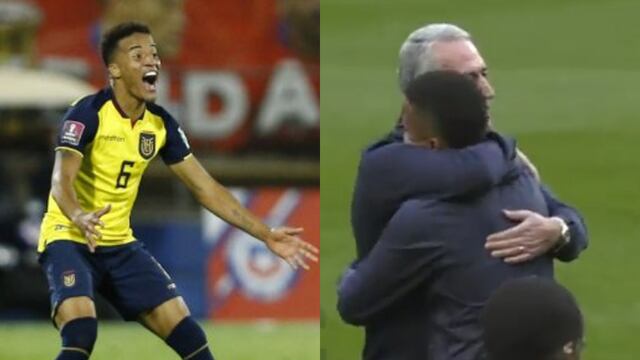 Selección de Ecuador: el DT recibió con fuerte abrazo a Byron Castillo que se unió a los entrenamientos