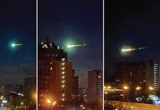 Basura espacial mismo meteorito incandescente ilumina cielo de Moscú