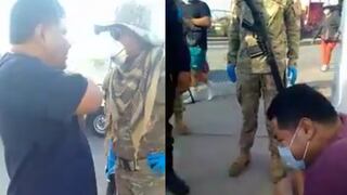 “Sácate el uniforme y nos agarramos como hombres”, médico amenaza a militar en operativo | VIDEO