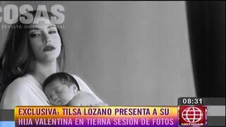 Tilsa Lozano en tierna sesión de fotos con su hija Valentina