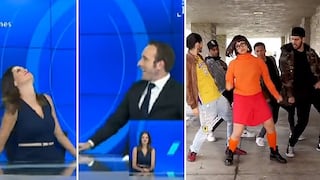 Lorena Alvarez y Martín Riepl bailan el 'Scooby Doo PaPa' en pleno noticiero (VIDEO)