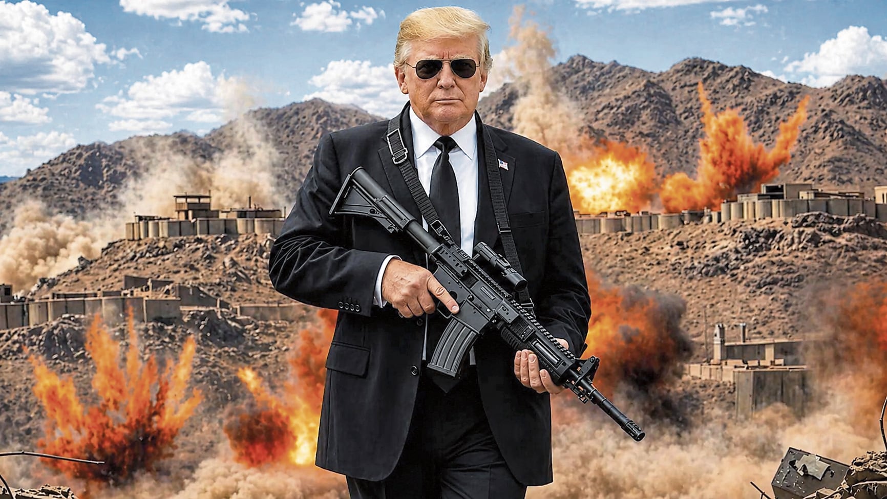 Donald Trump publicó esta imagen amenazante contra Irán.