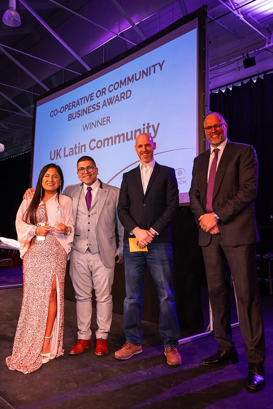 Wendy Inocente Minaya dirige la UK Latin Community CIC, una asociación que apoya a los migrantes. Gracias a este trabajo ganó el premio a Mejor Negocio Comunitario 2026 en el municipio de Greenwich – Londres. FOTO: Álbum personal de Wendy Inocente.