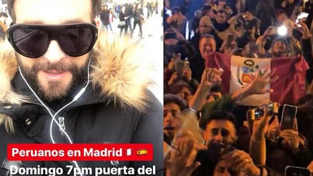 Rodrigo González convoca a peruanos en Madrid, pero jamás esperó gran cantidad de gente