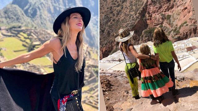 Geraldine Bazán visita Machu Picchu con sus hijas y publica divertidos videos