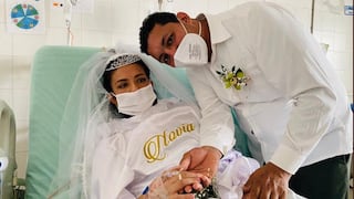 Novios logran casarse en hospital: 48 horas después, ella falleció | VIDEO