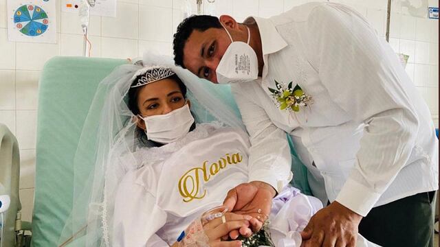 Novios logran casarse en hospital: 48 horas después, ella falleció | VIDEO