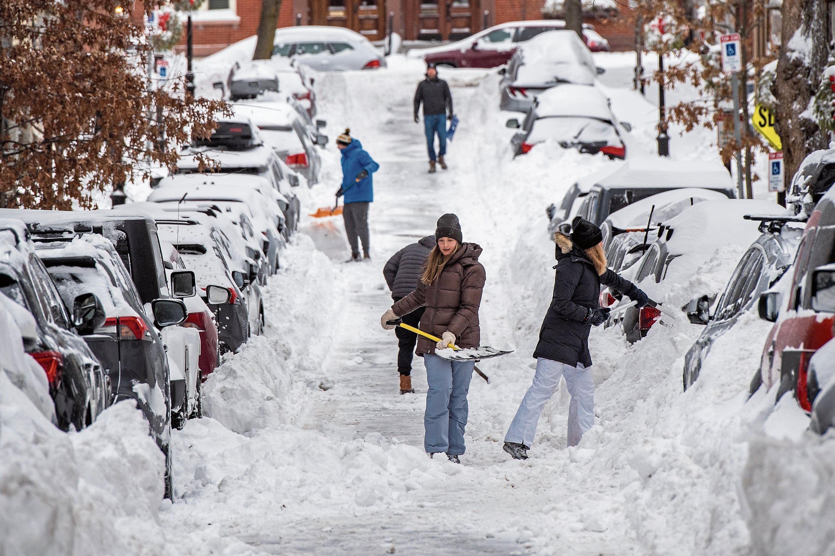 La ola de frío causa estragos en Estados Unidos. (Photo by Joseph Prezioso / AFP)