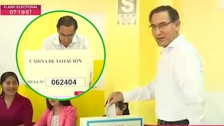 Presidente Martín Vizcarra realizó su voto en Moquegua (VIDEO)
