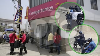 Delincuentes asaltan financiera en Huaycán y registran su impactante fuga (VIDEO)