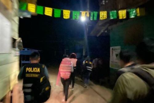 La Policía Nacional del Perú (PNP) logró ubicarla y la rescató del lugar donde estaba secuestrada. (Foto: Andina)