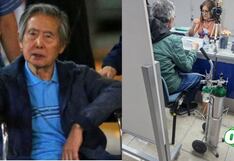 Alberto Fujimori llegó con tanque de oxígeno a sede del Reniec en San Luis para recoger su DNI