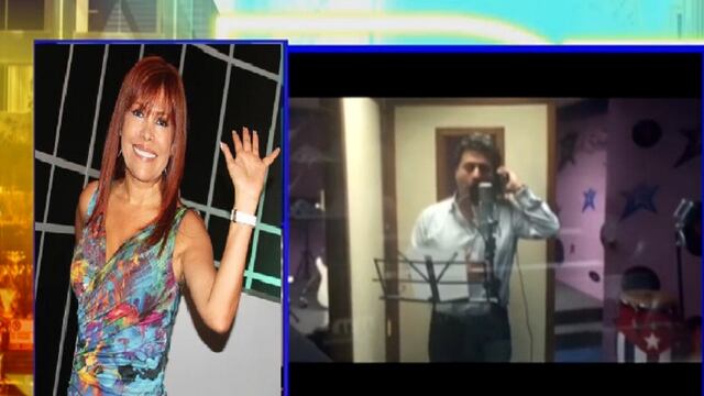 Magaly Medina: Alfredo Zambrano le graba una canción para reconquistarla