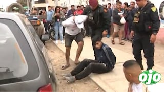 Los Olivos: PNP captura a delincuentes que desmantelaban auto que robaron en Puente Piedra (VIDEO)