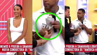 Giselo le ofrece un fajo de dólares a Samahara Lobatón para que hable sobre su pelea con Youna